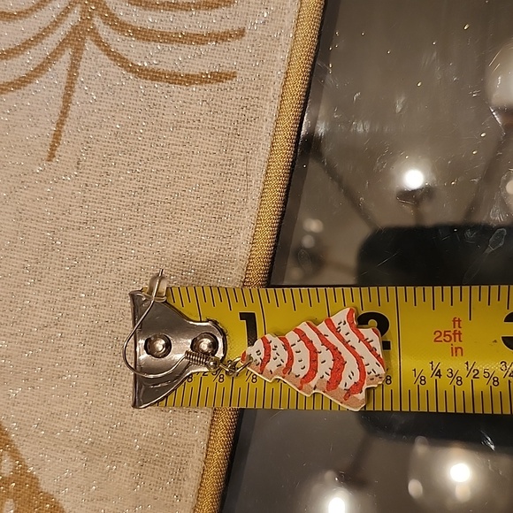 NEW Xmas Tree Candy Cane Earrings - Picture 4 of 4